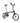 BROMPTON C Line Black 12-Speed sulankstomas dviratis su vidutinio aukščio vairu