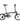 BROMPTON C Line Black Matt 4-Speed sulankstomas dviratis su vidutinio aukščio vairu