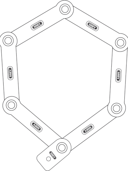ABUS Bordo Big 5700/100 <br /> dviračio spyna