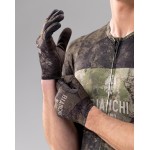 BIANCHI PRINTED GRAVEL dviratininko pirštinės