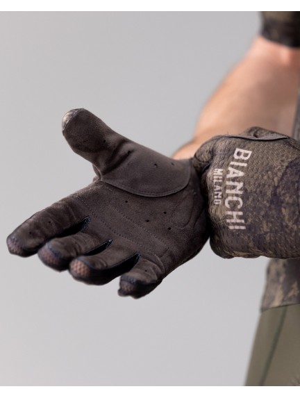 BIANCHI PRINTED GRAVEL dviratininko pirštinės