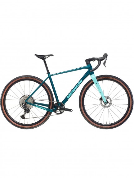2026 BIANCHI ARCADEX AL GRX 610/822 12sp gravel dviratis