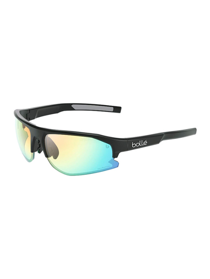 BOLLE BOLT 2.0 Black Matte Phantom Clear Green sportiniai saulės akiniai