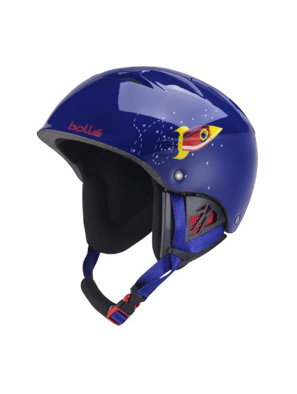 BOLLE B-KID Shiny Blue Rock vaikiškas slidinėjimo šalmas
