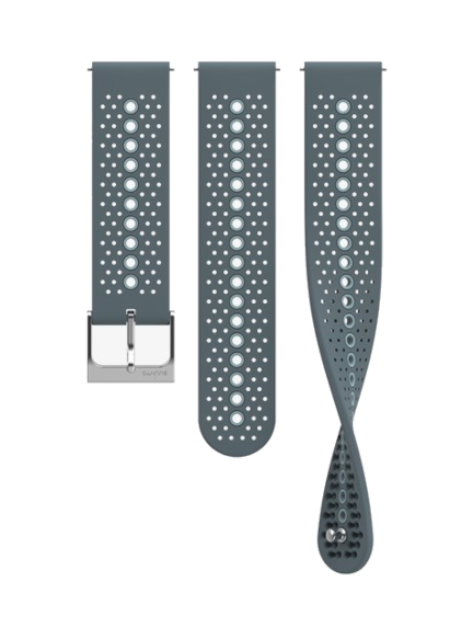 SUUNTO 22mm SILICONE STRAP MOSS BLUE apyrankė