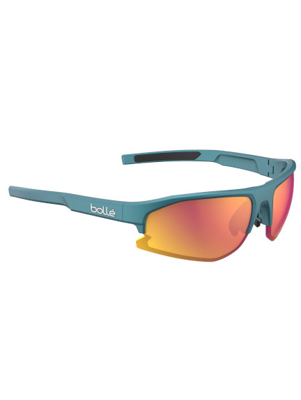 BOLLE BOLT 2.0 Creator Teal Metallic Volt+ Ruby Polarized sportiniai saulės akiniai