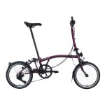 BROMPTON C Line Amethyst Lacquer 12-Speed sulankstomas dviratis su aukštu vairu