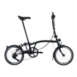BROMPTON C Line Black 12-Speed sulankstomas dviratis su aukštu vairu