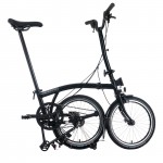 BROMPTON C Line Black 12-Speed sulankstomas dviratis su aukštu vairu
