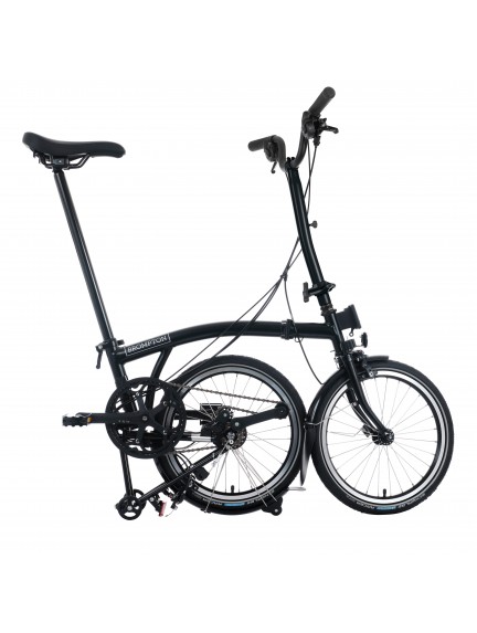 BROMPTON C Line Black 12-Speed sulankstomas dviratis su aukštu vairu