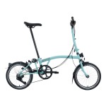 BROMPTON C Line Turkish Green 12-Speed sulankstomas dviratis su aukštu vairu