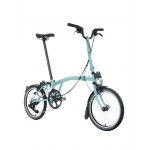 BROMPTON C Line Turkish Green 12-Speed sulankstomas dviratis su aukštu vairu