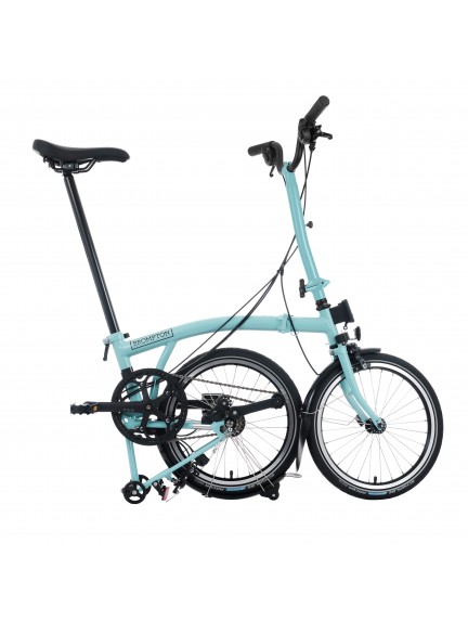 BROMPTON C Line Turkish Green 12-Speed sulankstomas dviratis su aukštu vairu
