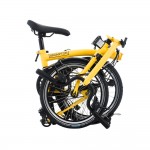 BROMPTON C Line Bumblebee Yellow 12-Speed sulankstomas dviratis su aukštu vairu