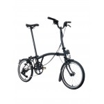 BROMPTON C Line Black Edition 12-Speed sulankstomas dviratis su vidutinio aukščio vairu