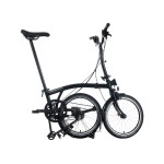 BROMPTON C Line Black Edition 12-Speed sulankstomas dviratis su vidutinio aukščio vairu