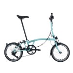 BROMPTON C Line Turkish Green 12-Speed sulankstomas dviratis su vidutinio aukščio vairu