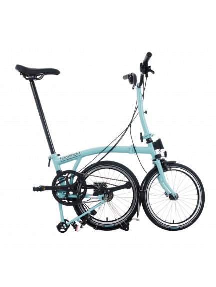 BROMPTON C Line Turkish Green 12-Speed sulankstomas dviratis su vidutinio aukščio vairu