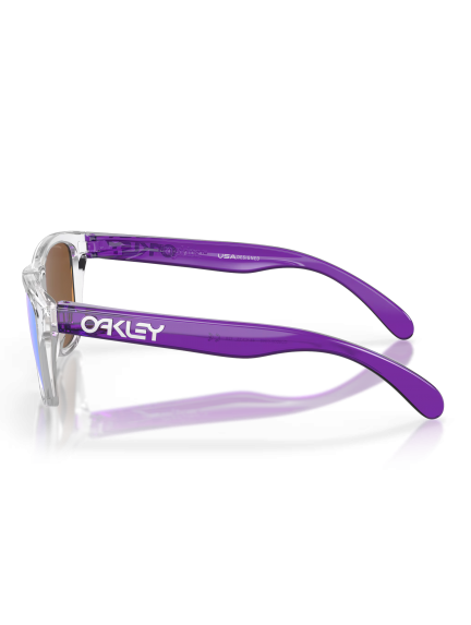 OAKLEY Frogskins XXS (Youth Fit) Polished Clear/Prizm Violet sportiniai akiniai
