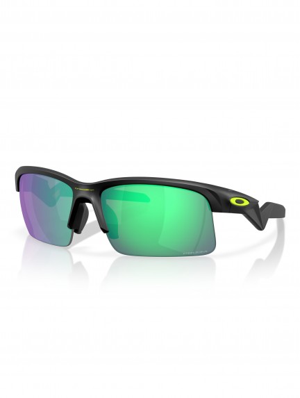 OAKLEY CAPACITOR Matte Black w/ Prizm Road Jade (Youth Fit) saulės akiniai