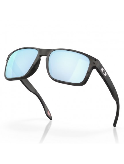 OAKLEY HOLBROOK Matte Black Camo/Prizm Deep Water Polarized saulės akiniai