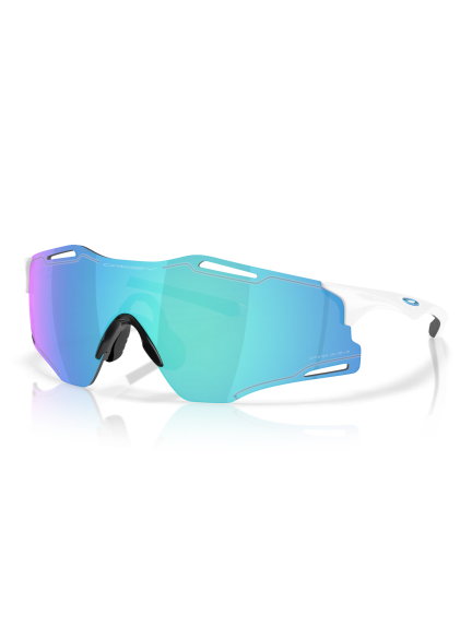 OAKLEY CYBR ZERO Polished White/Prizm Sapphire sportiniai akiniai