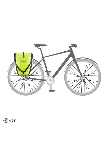 ORTLIEB BACK ROLLER HIGH VISIBILITY <br /> dviračio krepšys