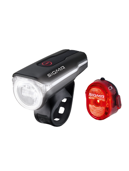 SIGMA AURA 60 USB priekinis žibintas + NUGGET II galinis žibintas
