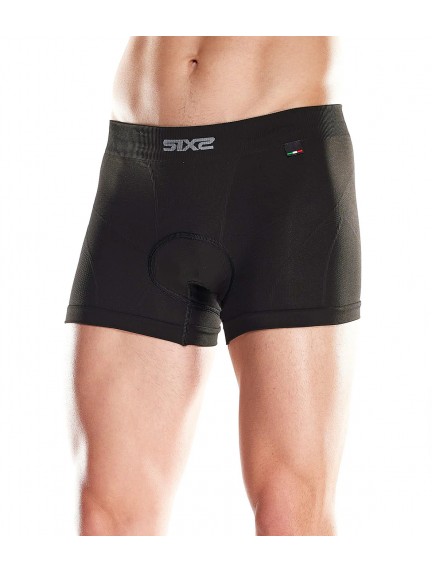 SIXS UNDERWEAR CARBON BOX6 dviratininko kelnaitės su įklotu