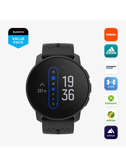 SUUNTO 9 PEAK ALL BLACK sportinis laikrodis
