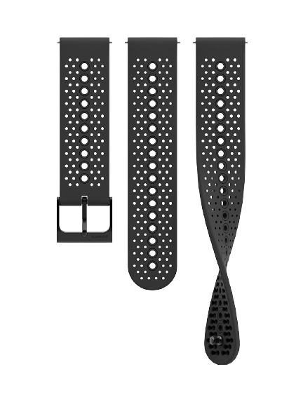 SUUNTO 22mm SILICONE ALL BLACK apyrankė