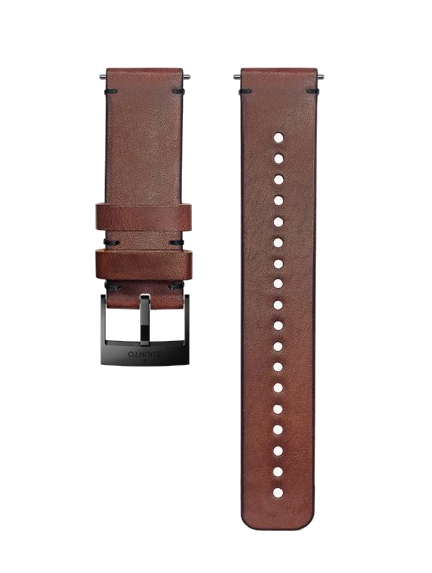 SUUNTO 24mm LEATHER BROWN/BLACK apyrankė