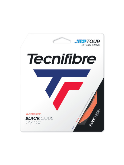 TECNIFIBRE BLACK CODE 1.24mm <br /> stygos teniso raketei