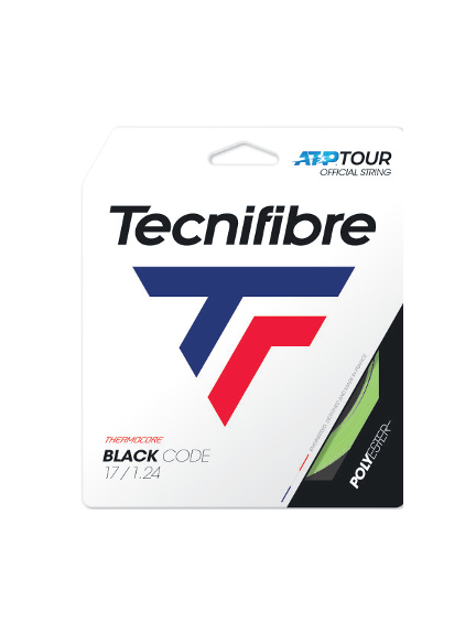 TECNIFIBRE BLACK CODE 1.24mm <br /> stygos teniso raketei