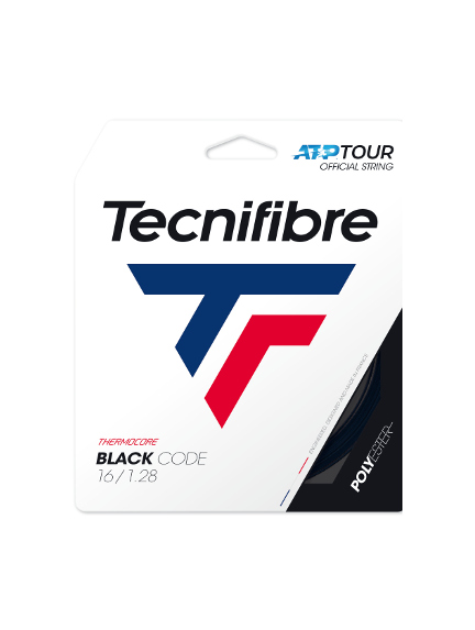 TECNIFIBRE BLACK CODE 16/1.28mm <br /> stygos teniso raketei
