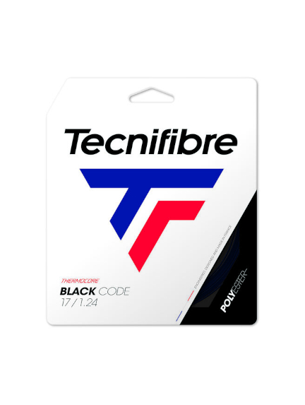 TECNIFIBRE BLACK CODE 1.24mm <br /> stygos teniso raketei