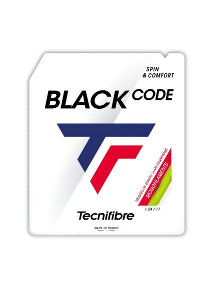 TECNIFIBRE BLACK CODE 1.24mm stygos teniso raketei