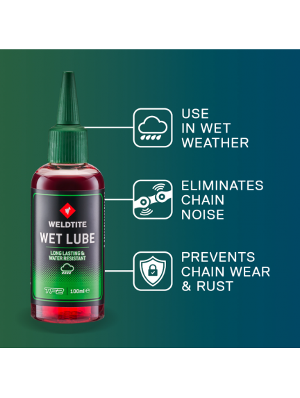 WELDTITE WET dviračio grandinės alyva lietingam orui 100ml