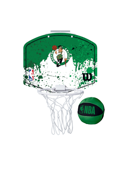 WILSON NBA TEAM MINI HOOP BOSTON CELTICS mini krepšinio lenta su kamuoliuku