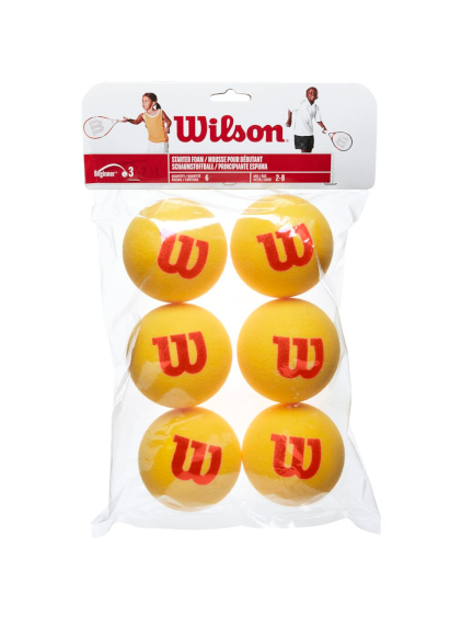 WILSON STARTER FOAM <br /> teniso kamuoliukai (6 kam.)