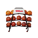 WILSON DELUXE CART 15 krepšinio kamuolių vežimėlis