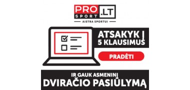 Asmeninis dviračio pasiūlymas iš PROSPORT.LT